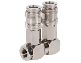 Разветвитель пневматический (1/4F; 2 выхода рапид EURO) WIEDERKRAFT WDK-83RL