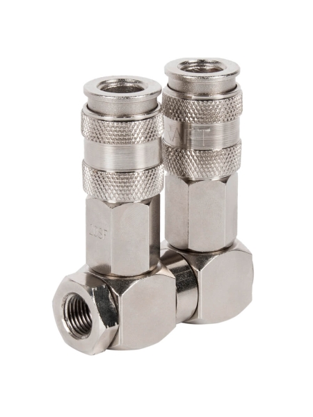 Разветвитель пневматический (1/4F; 2 выхода рапид EURO) WIEDERKRAFT WDK-83RL