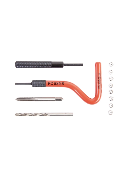 Набор для восстановления резьбы WIEDERKRAFT M5x0.8 12 предметов WDK-ST0508