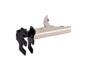 Плоский зажим WIEDERKRAFT с W-образным захватом, с фиксатором, 230 мм WDK-65010