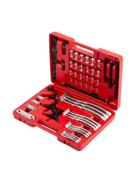 Комплект двух- и трехзахватных съемников подшипников WIEDERKRAFT 72 предмета, в кейсе WDK-214500A