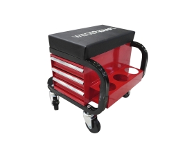 Ремонтный табурет на колесах с 3 ящиками WIEDERKRAFT г/п 110 кг WDK-86032