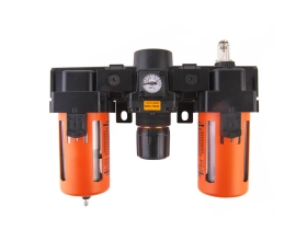 Блок подготовки воздуха: влагоотделитель, регулятор, лубрикатор (3000 л/мин; 10 бар; 1/2") WIEDERKRAFT WDK-70240