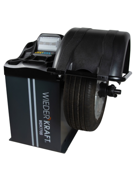 Балансировочный стенд WIEDERKRAFT с автоматическим измерением двух параметров, вал 40 мм WDK-770B