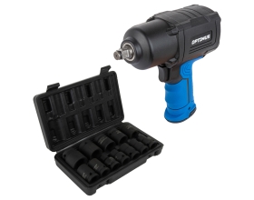 Пневматический ударный гайковерт с ударными головками OPT-PW2050SK