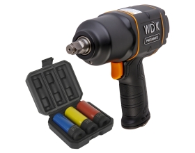 Пневматический ударный гайковерт с ударными головками WDK-20440HD