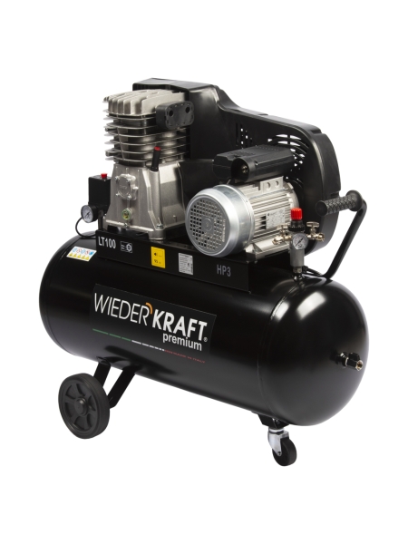 Воздушный ременной компрессор 100л 453л/мин WIEDERKRAFT WDK-91053