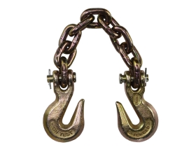 Тяговая цепь с крюками для слесарных работ WIEDERKRAFT соединитель цепей, 6 т длина 45 см WDK-0504