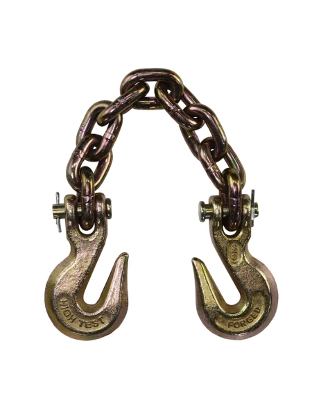 Тяговая цепь с крюками для слесарных работ WIEDERKRAFT соединитель цепей, 6 т длина 45 см WDK-0504