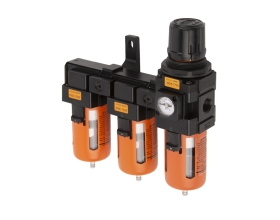 Модульная группа с тремя влаго-маслоотделителями и регулятором давления WIEDERKRAFT WDK-70733