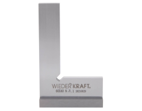 Поверочный угольник WIEDERKRAFT 90 градусов, 60x40x20x5 мм, класс 1 WDK-MR6040