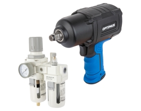 Пневматический ударный гайковерт с блоком подготовки воздуха OPT-PW2050M