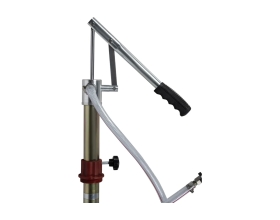 Маслораздаточный ручной насос WIEDERKRAFT без шланга, с лейкой для бочек WDK-940