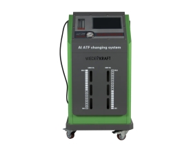 Установка для замены масла в АКПП, WIEDERKRAFT сенсорный дисплей 9", баки 2х20л, база данных WDK-ATF990