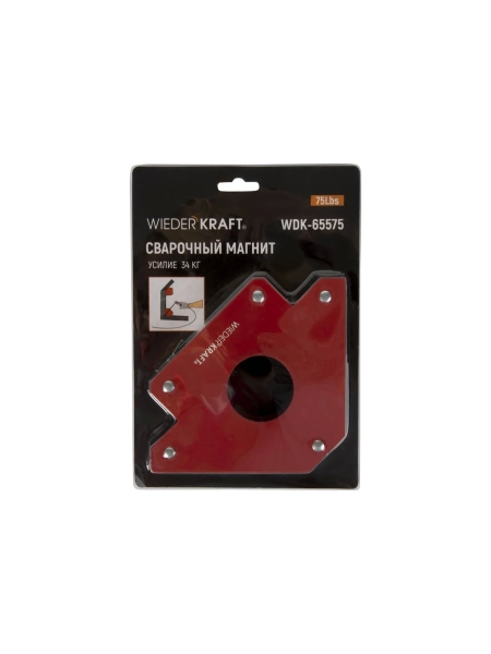 Магнит сварочный 45, 90, 135 градусов, усилие 75Lbs WIEDERKRAFT WDK-65575