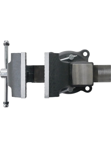 Профессиональные слесарные тиски WIEDERKRAFT поворотные, с наковальней, 125 мм WDK-BV125