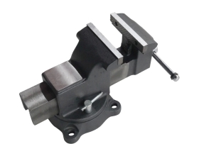 Профессиональные слесарные тиски WIEDERKRAFT поворотные, с наковальней, 125 мм WDK-BV125