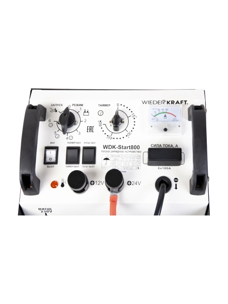 Пуско-зарядное устройство WIEDERKRAFT 12/24 В, 800 А WDK-Start800