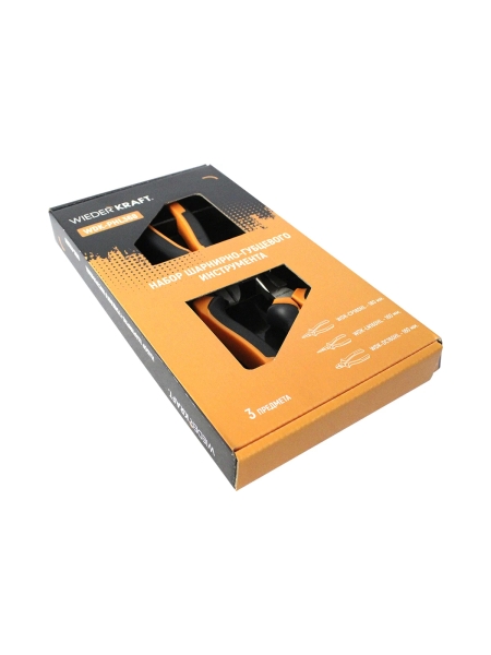 Набор шарнирно-губцевого инструмента WIEDERKRAFT 3 предмета WDK-PHL368