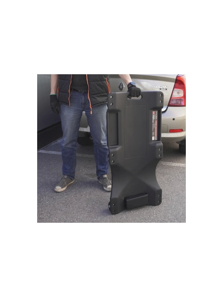 Подкатной пластиковый лежак WIEDERKRAFT 6 поворотных колес, мягкое изголовье WDK-84068