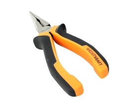 Длинногубцы WIEDERKRAFT с двухкомпонентной рукоятью, 160 мм WDK-LN160HL