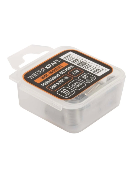 Набор вставок резьбовых WIEDERKRAFT UNC 5/16-18, 2,5d, 10 предметов WDK-INI516182