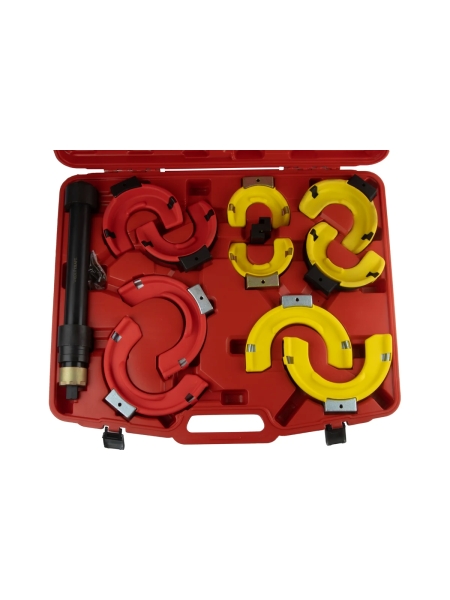 Усиленный съемник пружин WIEDERKRAFT 5 пар захватов, для сжатия и сборки/разборки стоек амортизаторов автомобилей WDK-214029A