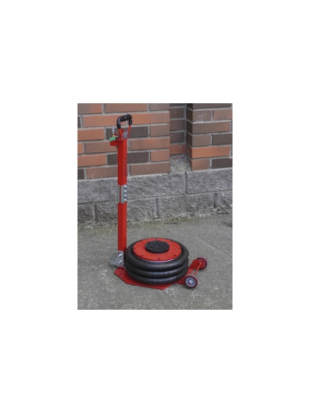 Домкрат пневматический подкатной WIEDERKRAFT 5т, 145-440 мм, с регулировкой угла наклона рукояти WDK-81813D