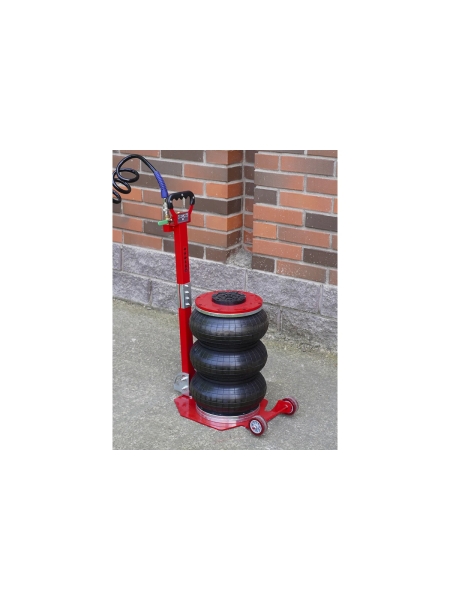 Домкрат пневматический подкатной WIEDERKRAFT 5т, 145-440 мм, с регулировкой угла наклона рукояти WDK-81813D