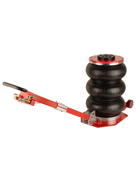 Домкрат пневматический подкатной WIEDERKRAFT 5т, 145-440 мм, с регулировкой угла наклона рукояти WDK-81813D