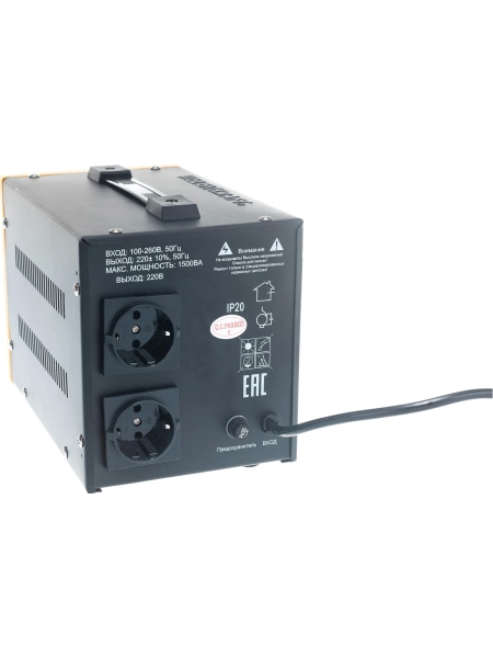 Стабилизатор напряжения (однофазный) 1500Вт WIEDERKRAFT WDK-1500