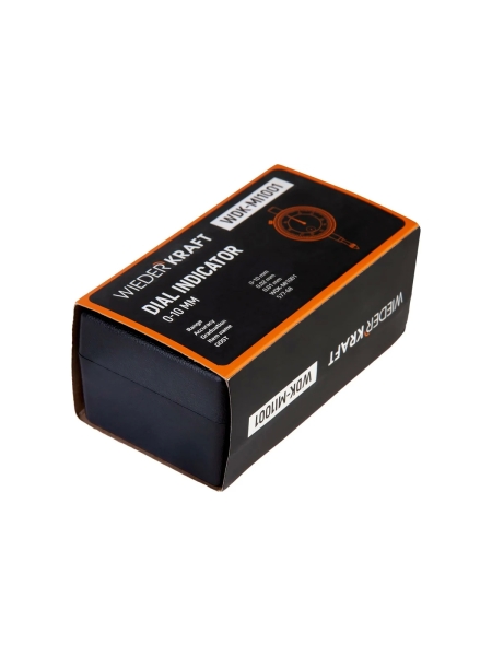 Индикатор часового типа WIEDERKRAFT 0-10 мм, 0.01 мм, с ушком WDK-MI1001