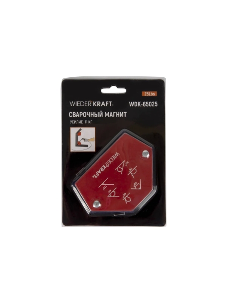 Магнит сварочный 30, 45, 60, 70, 90, 135 градусов, 25Lbs WIEDERKRAFT WDK-65025