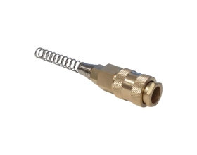 Быстроразъемное соединение пневматическое с пружиной WIEDERKRAFT 5x8 мм, латунь WDK-S20SPB