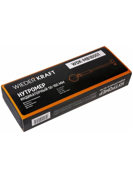 Нутромер WIEDERKRAFT индикаторный, 50-160 мм, 0.01 мм WDK-MB16001