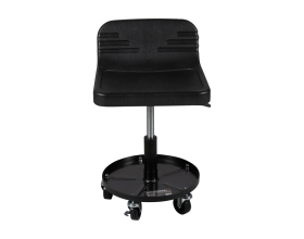 Рабочий стул для автослесаря WIEDERKRAFT с лотком для инструмента, табурет механика, сиденье для детейлера с микролифтом, стул мастерской WDK-86021