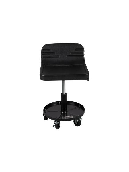 Рабочий стул для автослесаря WIEDERKRAFT с лотком для инструмента, табурет механика, сиденье для детейлера с микролифтом, стул мастерской WDK-86021