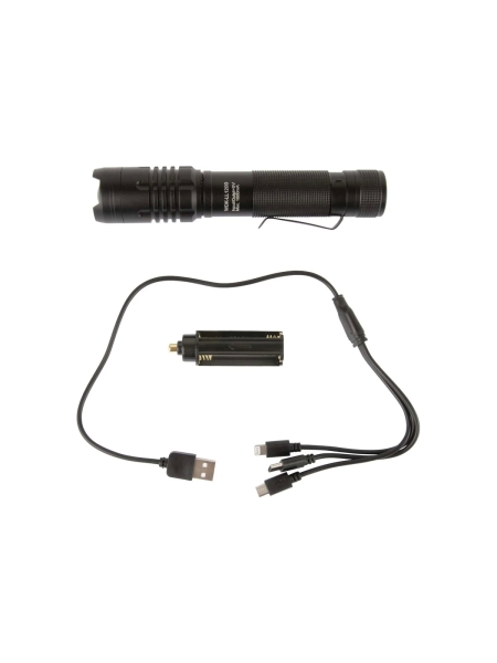 Светодиодный аккумуляторный ручной фонарь WIEDERKRAFT с плавной регулировкой фокуса, 1200 лм, 2000 мач WDK-LL1200