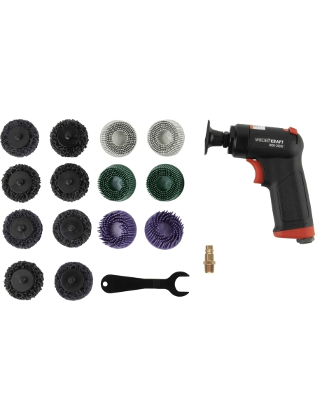 Пневматическая шлифовальная машинка WIEDERKRAFT 50 мм, 18000 Об/мин, 380 Вт WDK-25310