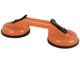 Стеклодомкрат-присоска WIEDERKRAFT двойной, вакуумная присоска 80 кг WDK-65609