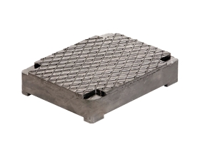 Опора для ножничных подъёмников 160x120x35 мм наборная по высоте WIEDERKRAFT 5041023