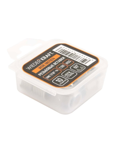 Набор вставок резьбовых WIEDERKRAFT UNC 7/16-14, 1,5d, 10 предметов WDK-INI71614