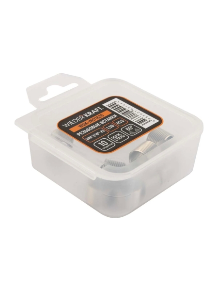 Набор вставок резьбовых WIEDERKRAFT UNF 7/16-20, 1,5d, 10 предметов WDK-INI71620