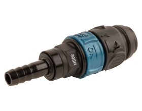 Композитное пневматическое быстроразъемное соединение WIEDERKRAFT с предохранителем, елочка 3/8 WDK-830SHS