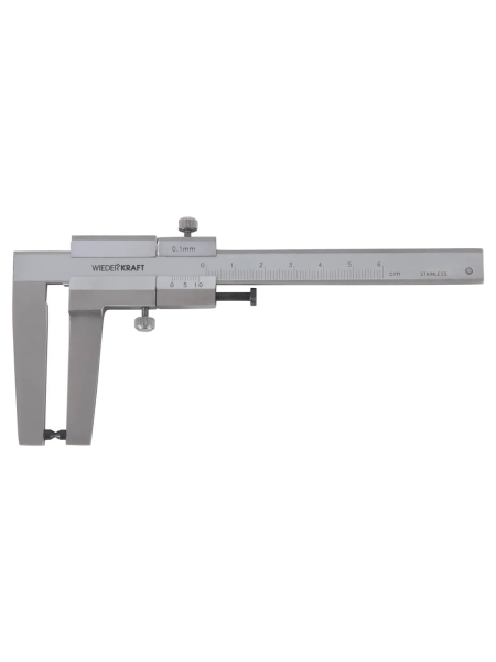Штангенциркуль для тормозных дисков WIEDERKRAFT 0-60 мм, 0.1 мм, губки 55 мм WDK-DB601