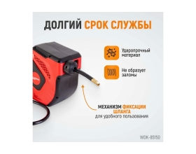 Шланг в пневматической возвратной катушке (16 мм; 10 м; 1/4") WIEDERKRAFT WDK-85150