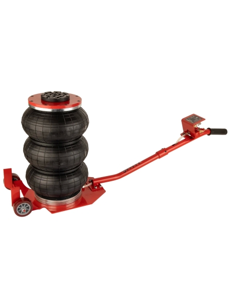 Пневматический подкатной домкрат WIEDERKRAFT г/п 3 т, 135-435 мм, с удлинённой рукоятью, WDK-81813B