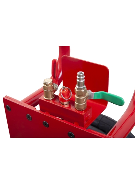 Пневматический подкатной домкрат WIEDERKRAFT г/п 3 т, 135-435 мм, с удлинённой рукоятью, WDK-81813B