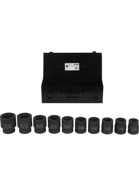 Набор головок ударных (27-50 мм; 1"; 10 шт.) WIEDERKRAFT WDK-711