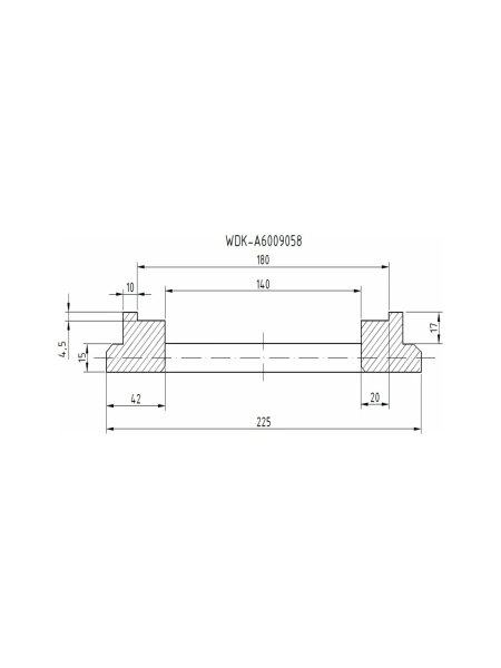 Фланец для установки колес WIEDERKRAFT WDK-A6009058
